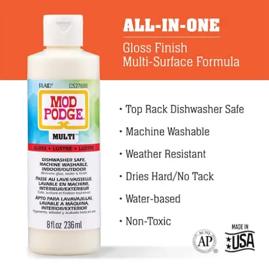 Mod Podge&reg; Multi&trade; All-in-One Gloss Finish Formula, 8oz. {3}