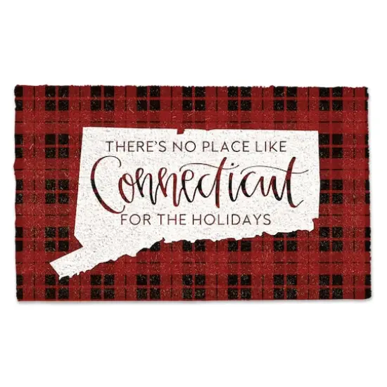 Connecticut For the Holidays Doormat {1}
