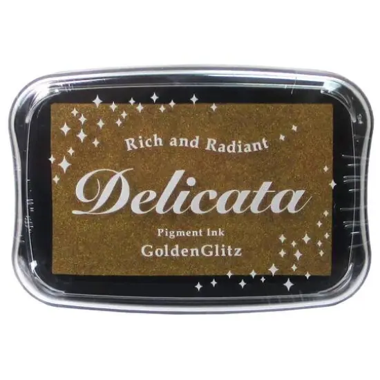 Tsukineko Delicata Metallic Ink Pad Silvery Shimmer {2}