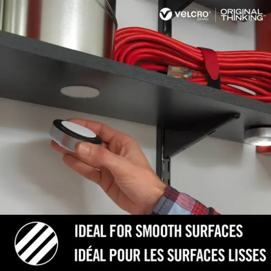 VELCRO&reg; Brand Industrial Strength Black Adhesive Roll {8}