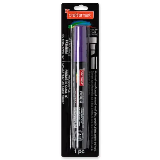 Chisel Tip Multi-Surface Premium Paint Pen by Craft Smart&reg; Plum {4}