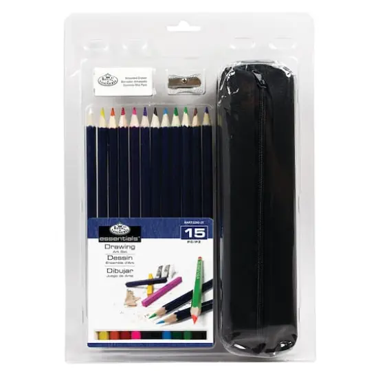 Royal & Langnickel&reg; Essentials Drawing Colored Pencil Set & Case {1}
