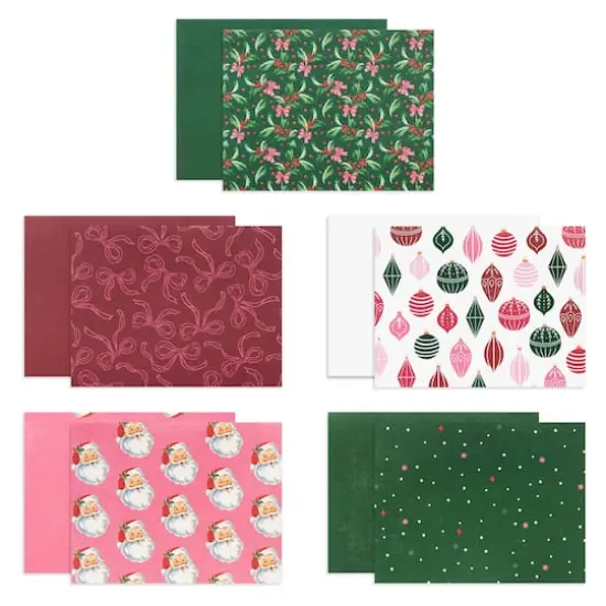 Holly Jolly Christmas Cards & Envelopes, 50ct. by Recollections&trade; {1}