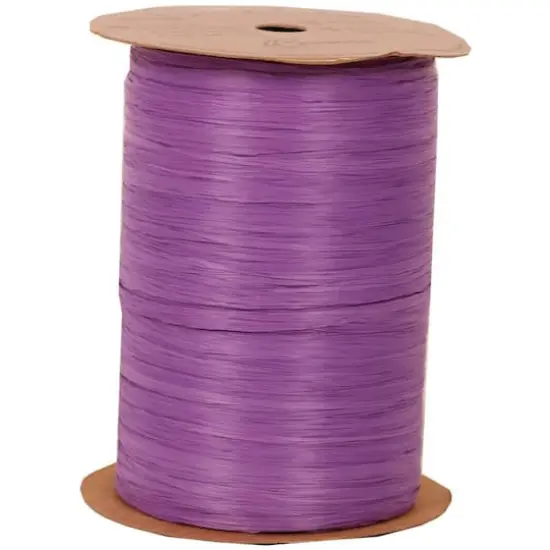 JAM Paper 1/4" Raffia Ribbon Purple {1}