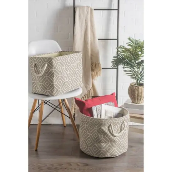 DII&reg; Medium Round Stained Glass Polyester Bin Assorted {5}