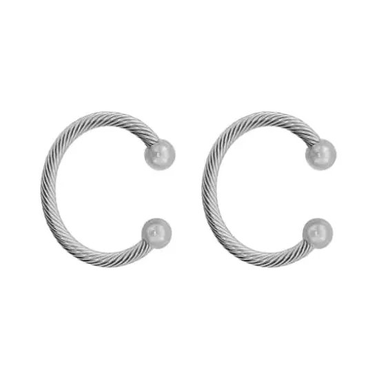 Haute Decor MantleClip&reg; Chic Stocking Holders, 2ct. Silver {1}