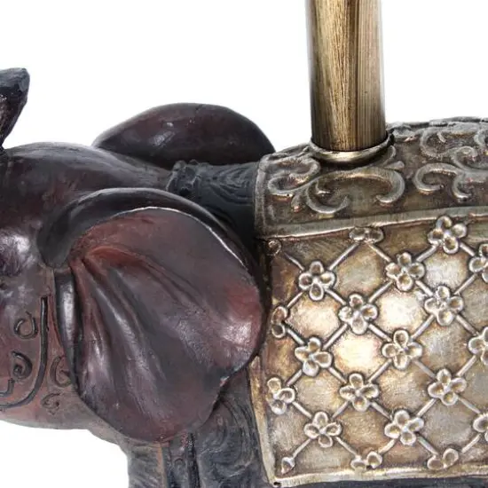 Lalia Home 20.5" Elephant Table Lamp with Fabric Shade {9}