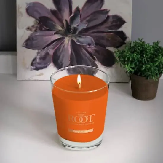 Root Candles 10.5oz. Large Scented Honeycomb Veriglass Jar Candle Pumpkin Spice {3}