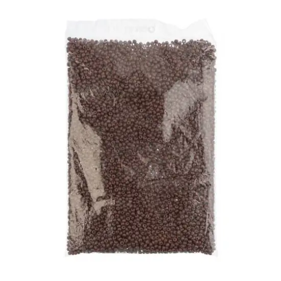 John Bead Terra Intensive 6/0 Czech Glass Seed Beads, 500g Dark Brown Matte {3}