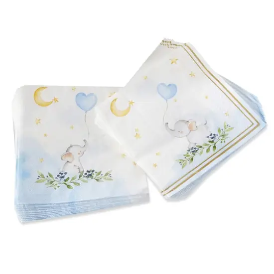 Kate Aspen&reg; Blue Elephant Baby Shower Napkins, 30ct. {1}