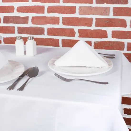 White Commercial Quality 18" x 18" Napkin Set, 6ct. {5}
