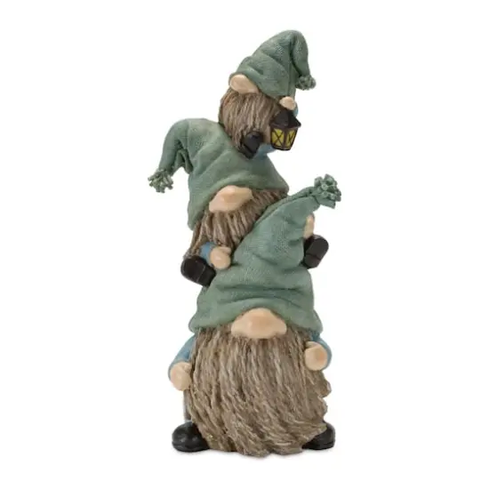 11" Faux Stone Garden Gnome Stacking Figurines, 2ct. {3}