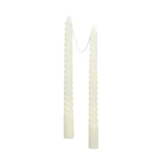 10" Twist Taper Candles, 2ct. by Ashland&reg; Ivory {3}