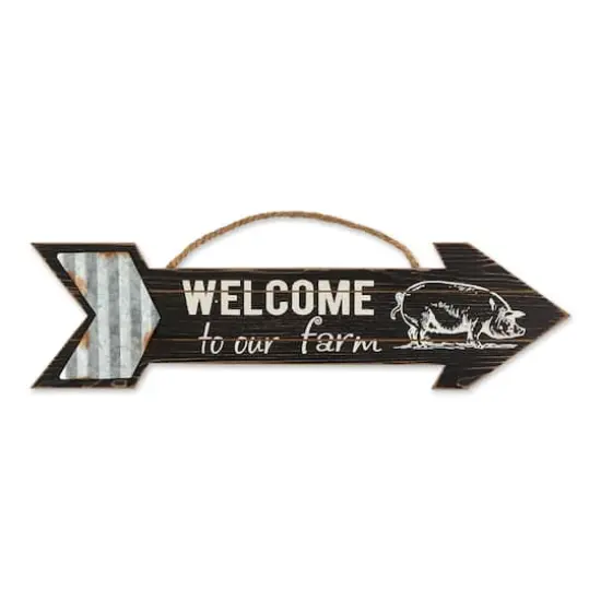 Galvanized Arrow Farmhouse Signs Set {3}