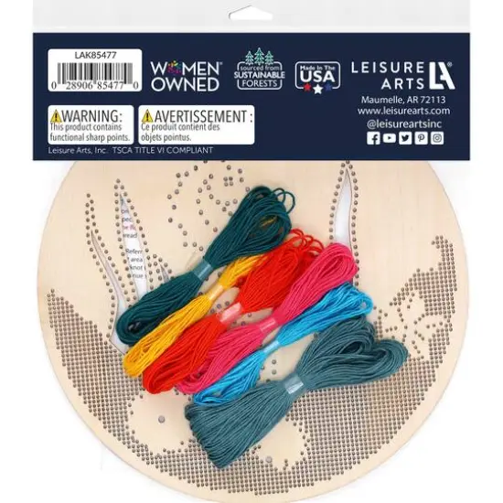 Leisure Arts&reg; Intermediate Seahorse Wood Stitchery Kit {3}