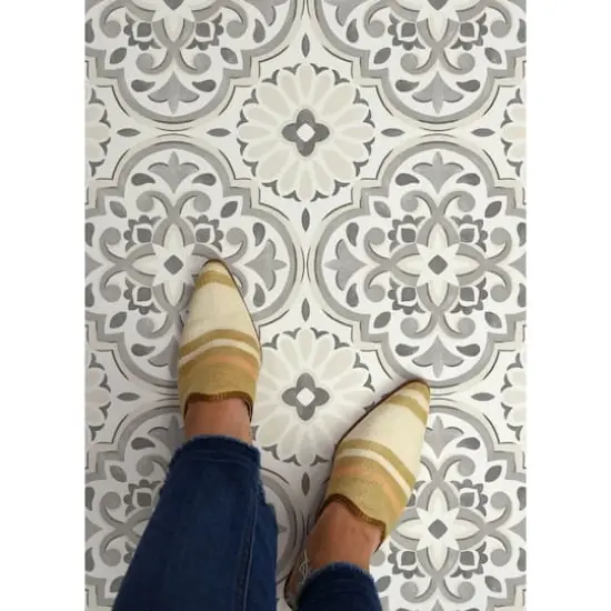 FloorPops Massimo Peel & Stick Floor Tiles {5}