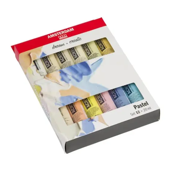 Amsterdam Pastel 20 Color Acrylic Paint Set {3}