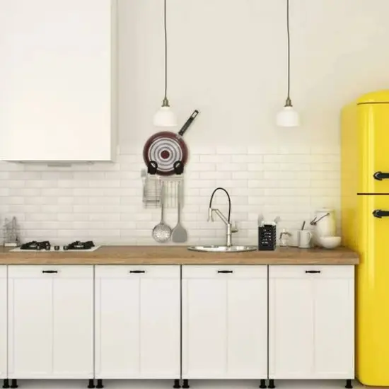 NEX&trade; Wall-Mounted Pot Lid Organizer Rack Set {6}