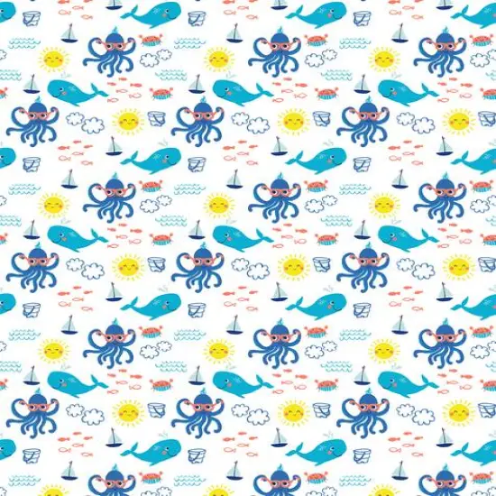 Springs Creative Love the Sea Cotton Fabric {3}