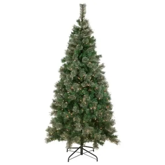 6.5ft. Pre-Lit Oregon Cashmere Pine Artificial Christmas Tree, Clear Lights {1}