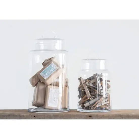 Hello Honey&reg; 13" Clear Glass Container with Lid {3}