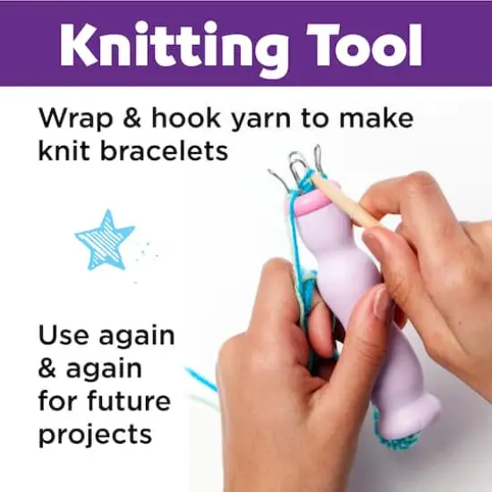 Creativity for Kids Quick Knit Charm Bracelets Kit {6}