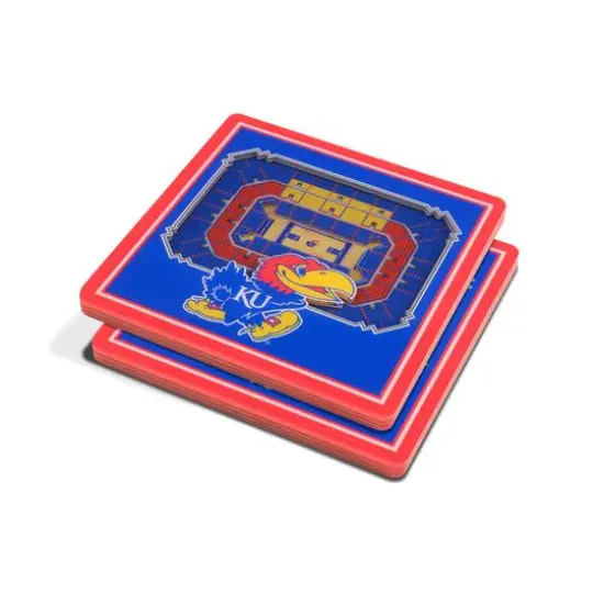 NCAA 3D StadiumView Coasters Kansas Jayhawks {1}