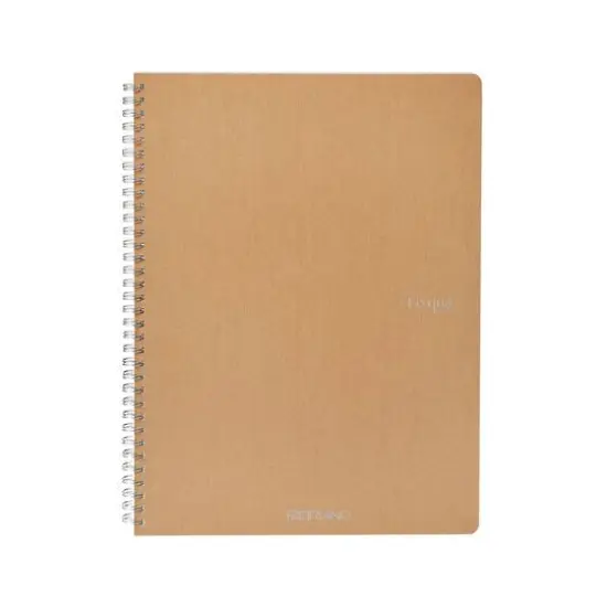 Fabriano&reg; EcoQua Original A4 Spiral-Bound Graph Notebook Beige {1}