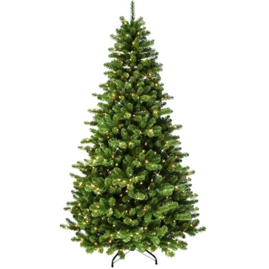 7.5ft. Pre-Lit Vermont Spruce Artificial Christmas Tree, Clear Lights {1}