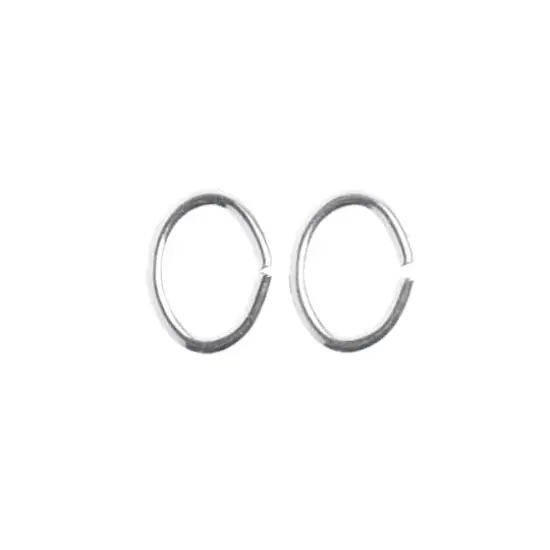 John Bead Must Have Findings 6mm Oval Jump Rings, 98ct. Silver {4}