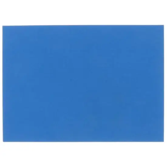 JAM Paper 4.625" x 6.25" Blank Flat Note Cards, 100ct. Blue Linen {1}