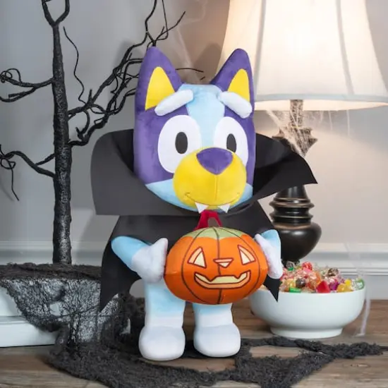 18.5" Bluey in Vampire Costume Halloween Greeter {5}