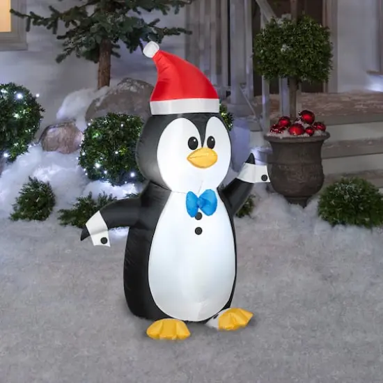 4ft. Inflatable Waving Penguin {3}