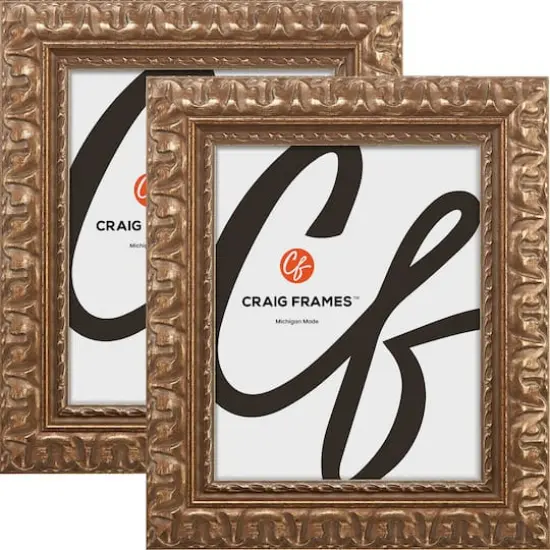 2 Pack Craig Frames Bravada Ornate Bronze Picture Frame {1}