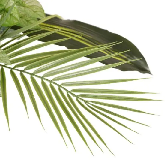 6ft. Artificial Fiddle Leaf Ficus Tree in White Decorative Pot {7}