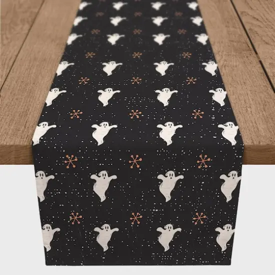 90" Retro Ghosts Poly Twill Table Runner {4}