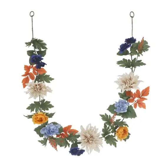 6ft. Multicolor Dahlia & Hydrangea Garland by Ashland&reg; {1}