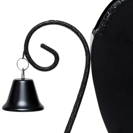 18" Black Metal Sled with Bell Tabletop D&eacute;cor by Ashland&reg; {3}