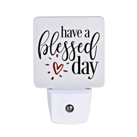 Have A Blessed Day Let Your Light Shine Night Light {1}