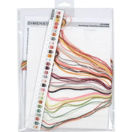 Dimensions&reg; Floral Flamingo Counted Cross Stitch Kit {6}