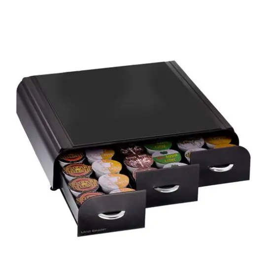Mind Reader Black 36 Capacity 'Anchor' Triple Drawer Single Serve Coffee Pod Holder {12}