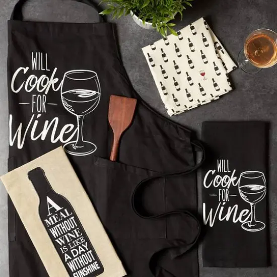 DII&reg; Wine & Sunshine Kitchen Textiles Dishtowel Set {10}