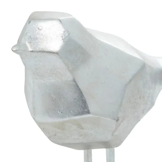 CosmoLiving by Cosmopolitan Modern Polystone Bird Sculpture Set Gray {3}