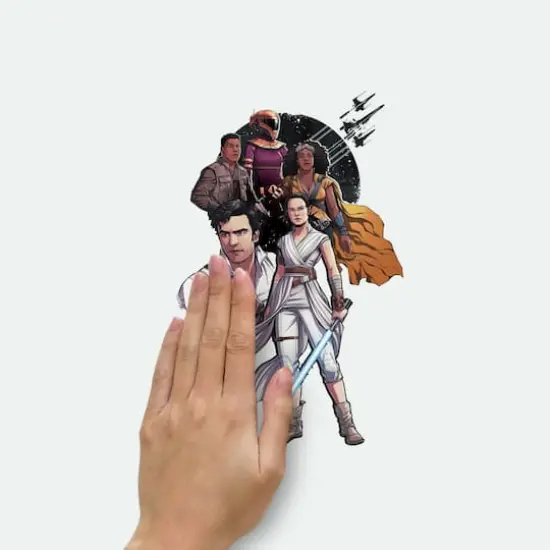 RoomMates Star Wars Episode IX Galactic Ships Peel & Stick Wall Decals {5}