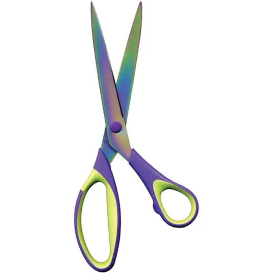 Sullivans 10" Purple & Green Heirloom Titanium Dressmaker Scissors {3}