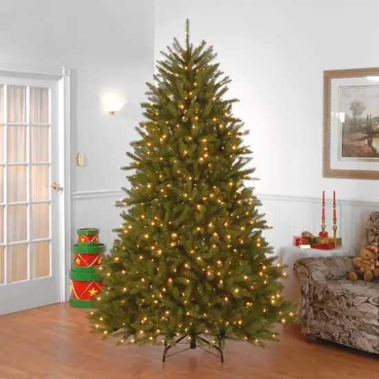 7.5ft. Pre-Lit PowerConnect&trade; Dunhill&reg; Fir Tree Artificial Christmas Tree, Clear Lights {3}