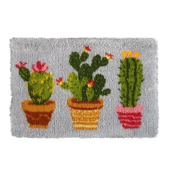 Orchidea Latch Hook Rug Kit Cactus {1}