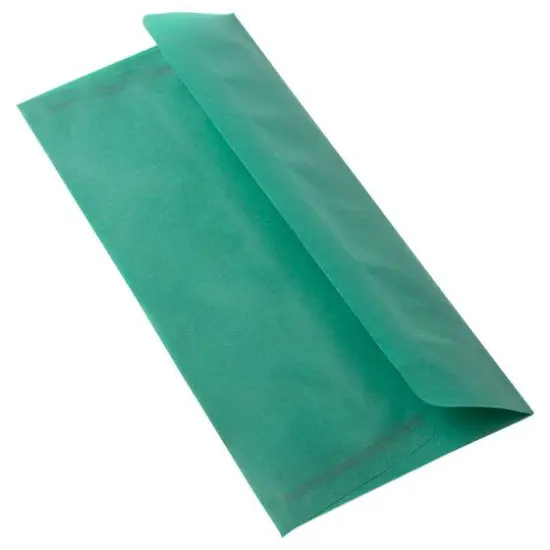 JAM Paper 4.125" x 9.5" Business Translucent Vellum Envelopes, 25ct. Racing Green {5}