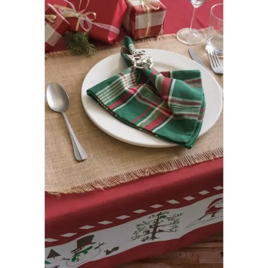 Dark Green Plaid Napkin, 6ct. {3}