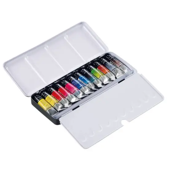 Sennelier 12 Color Watercolor Metal Tin Set {1}